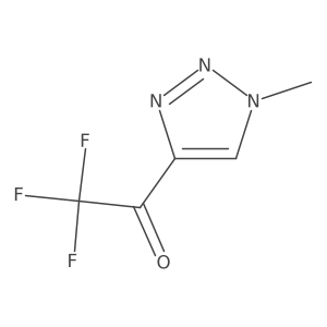 2,2,2-trifluoro-1-(1-methyl-1H-1,2,3-triazol-4-yl)ethan-1-one结构式