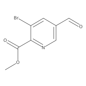 Methyl 3-bromo-5-formylpyridine-2-carboxylate Structure