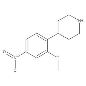 4-(2-Methoxy-4-nitrophenyl)piperidine Structure