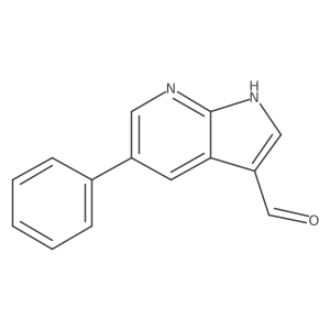 5-phenyl-1H-pyrrolo[2,3-b]pyridine-3-carbaldehyde结构式