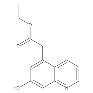 5-Quinolineacetic acid, 7-hydroxy-, ethyl ester Structure