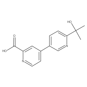 4-[6-(2-Hydroxypropan-2-yl)pyridin-3-yl]pyridine-2-carboxylic acid Structure