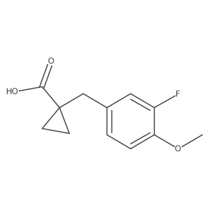 1-(3-Fluoro-4-methoxybenzyl)cyclopropane-1-carboxylic acid Structure