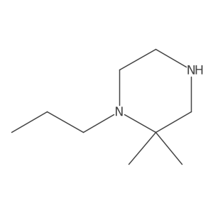 2,2-Dimethyl-1-propylpiperazine Structure