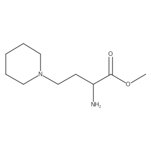 Methyl 2-amino-4-(piperidin-1-YL)butanoate结构式