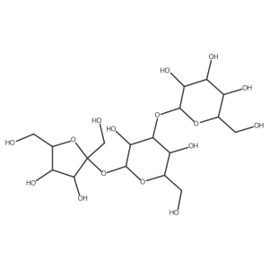 |A-D-Glucopyranoside, |A-D-fructofuranosyl O-|A-D-glucopyranosyl-(1 inverted exclamation marku3)-结构式