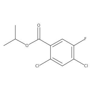 2,4-Dichloro-5-fluoro-benzoic acid isopropyl ester结构式