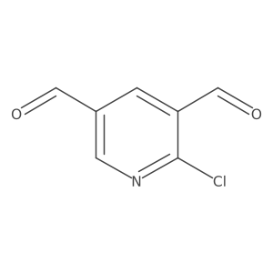2-Chloro-pyridine-3,5-dicarbaldehyde Structure
