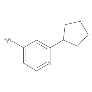 2-cyclopentyl-4-Pyridinamine结构式