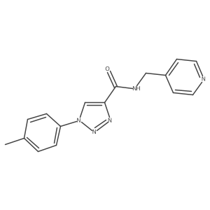 1-(4-methylphenyl)-N-(pyridin-4-ylmethyl)-1H-1,2,3-triazole-4-carboxamide Structure
