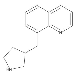 8-(Pyrrolidin-3-ylmethyl)quinoline结构式