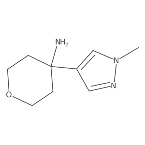 4-(1-Methyl-1H-pyrazol-4-yl)tetrahydro-2H-pyran-4-amine Structure