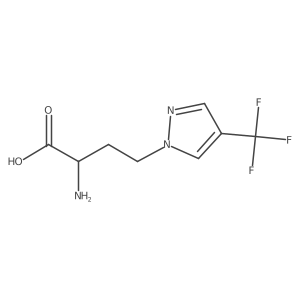 2-amino-4-[4-(trifluoromethyl)-1H-pyrazol-1-yl]butanoic acid Structure