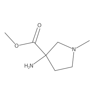 Methyl 3-amino-1-methylpyrrolidine-3-carboxylate Structure