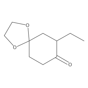 7-Ethyl-1,4-dioxaspiro[4.5]decan-8-one结构式