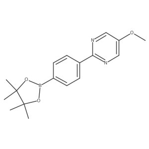 5-Methoxy-2-[4-(4,4,5,5-tetramethyl-1,3,2-dioxaborolan-2-yl)phenyl]pyrimidine Structure