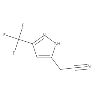 2-(3-(trifluoromethyl)-1H-pyrazol-5-yl)acetonitrile结构式