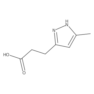 3-(3-methyl-1H-pyrazol-5-yl)propanoic acid Structure