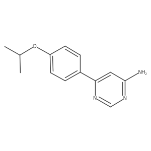 6-[4-(Propan-2-yloxy)phenyl]pyrimidin-4-amine结构式