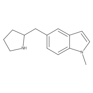 1-methyl-5-[(pyrrolidin-2-yl)methyl]-1H-indole结构式