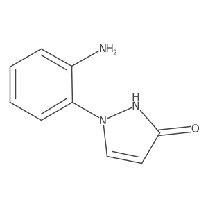 1-(2-Aminophenyl)-2,3-dihydro-1H-pyrazol-3-one Structure