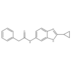 N-(2-cyclopropyl-1H-benzimidazol-5-yl)-2-phenylacetamide Structure