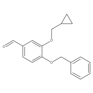 4-(Benzyloxy)-3-(cyclopropylmethoxy)benzaldehyde Structure