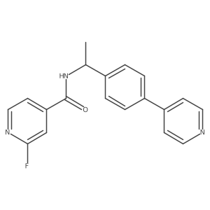 2-fluoro-N-{1-[4-(pyridin-4-yl)phenyl]ethyl}pyridine-4-carboxamide Structure