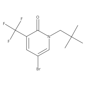 5-bromo-1-neopentyl-3-(trifluoromethyl)pyridin-2(1H)-one结构式