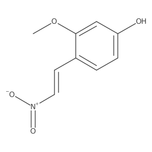 3-methoxy-4-[(E)-2-nitroethenyl]phenol结构式