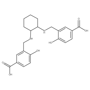 3,3'-[(1R,2R)-1,2-Cyclohexanediylbis(iminomethylene)]bis[4-hydroxybenzoic Acid]结构式