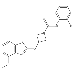 N-(2-chlorophenyl)-3-((4-methoxybenzo[d]thiazol-2-yl)oxy)azetidine-1-carboxamide Structure