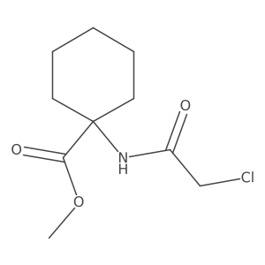 Methyl 1-(2-chloroacetamido)cyclohexane-1-carboxylate结构式