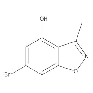 6-Bromo-3-methylbenzo[d]isoxazol-4-ol结构式