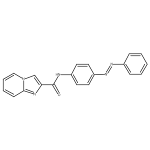 Imidazo[1,2-a]pyridine-2-carboxamide, N-[4-(2-phenyldiazenyl)phenyl]-结构式
