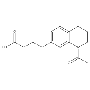 4-(8-Acetyl-5,6,7,8-tetrahydro-1,8-naphthyridin-2-yl)butanoic acid Structure