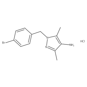 1-(4-Bromobenzyl)-3,5-dimethyl-1H-pyrazol-4-amine hydrochloride Structure