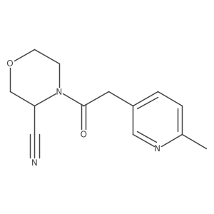4-[2-(6-Methylpyridin-3-YL)acetyl]morpholine-3-carbonitrile结构式