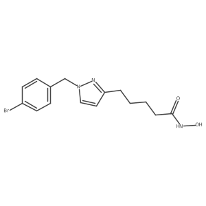 5-(1-(4-Bromobenzyl)-1H-pyrazol-3-yl)-nhydroxypentanamide结构式