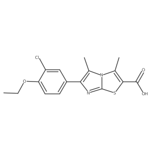 6-(3-Chloro-4-ethoxyphenyl)-3,5-dimethylimidazo[2,1-b]thiazole-2-carboxylic acid Structure