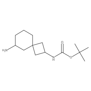 tert-Butyl (6-aminospiro[3.5]nonan-2-yl)carbamate结构式