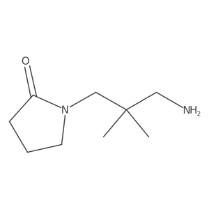1-(3-Amino-2,2-dimethylpropyl)pyrrolidin-2-one结构式