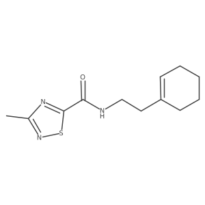 N-(2-(cyclohex-1-en-1-yl)ethyl)-3-methyl-1,2,4-thiadiazole-5-carboxamide Structure