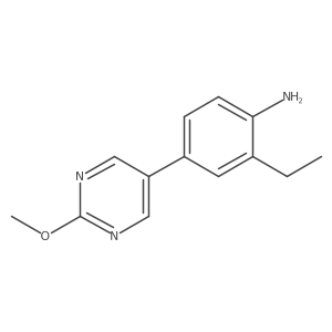 2-Ethyl-4-(2-methoxypyrimidin-5-yl)aniline Structure