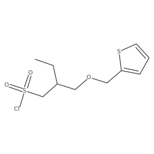 2-((Thiophen-2-ylmethoxy)methyl)butane-1-sulfonyl chloride Structure
