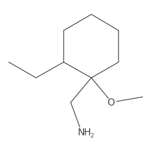 (2-Ethyl-1-methoxycyclohexyl)methanamine Structure