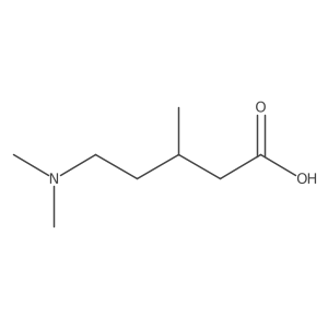 5-(Dimethylamino)-3-methylpentanoic acid结构式