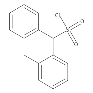 (2-Methylphenyl)(phenyl)methanesulfonyl chloride结构式