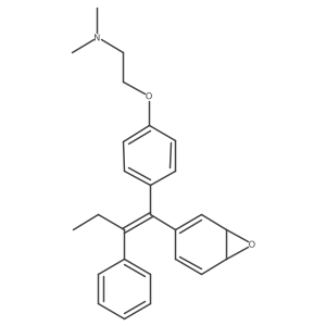 N,N-Dimethyl-2-[4-[1-(7-oxabicyclo[4.1.0]hepta-2,4-dien-3-yl)-2-phenyl-1-buten-1-yl]phenoxy]ethanamine结构式