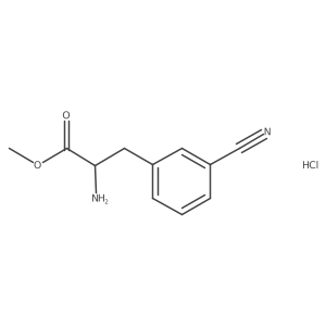 3-Cyano-DL-phenylalanine methyl ester HCl结构式